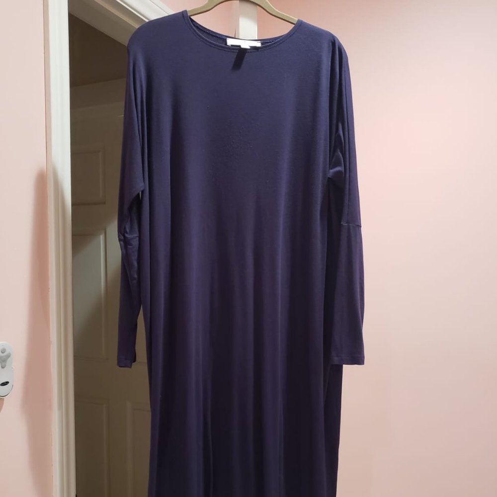 the frock square dress in navy